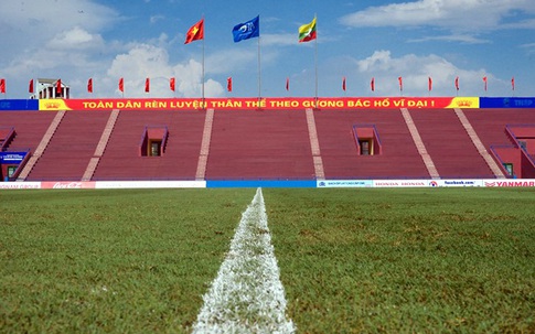 Cận cảnh SVĐ Việt Trì (Phú Thọ) ít giờ trước trận giao hữu giữa U23 Việt Nam gặp U23 Myanmar
