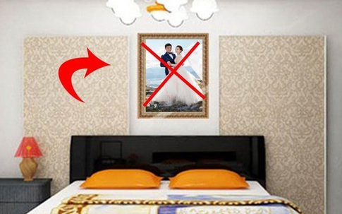 Treo ảnh cưới góc này trong phòng ngủ - sai lầm tai hại nhiều người mắc
