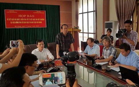Vụ gian lận điểm thi ở Hà Giang: Thi hành kỷ luật đối với Chủ tịch UBND tỉnh