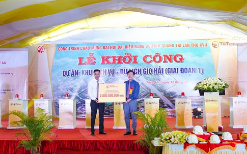 T&T Group khởi công dự án Khu dịch vụ - du lịch gần 4.500 tỷ tại Quảng Trị