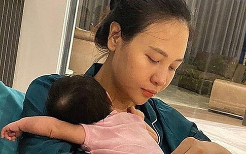 Cuộc sống bỉm sữa của vợ chồng Đàm Thu Trang