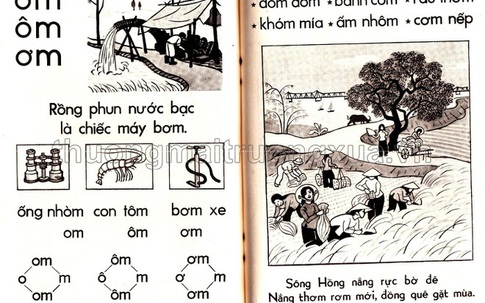 Sách Học vần lớp 1 năm 1977