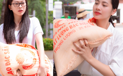Trần Tiểu Vy cùng thí sinh Hoa hậu Việt Nam 2020 vác nửa tấn gạo đi từ thiện tại Vũng Tàu