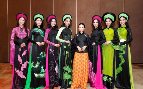 Bị tố "đạo" ở Hoa hậu Việt Nam, áo dài La Sen Vũ phủ nhận