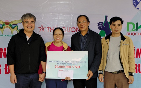 Chương trình hướng về miền Trung của báo GĐ&XH: Chung tay cùng bà con vượt qua gian khó