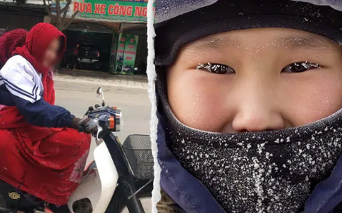 Chùm ảnh đi học mùa đông: Học sinh Việt Nam quấn chăn kín mít trên đường, xem đến ảnh học sinh Nga mới thấy rõ tội