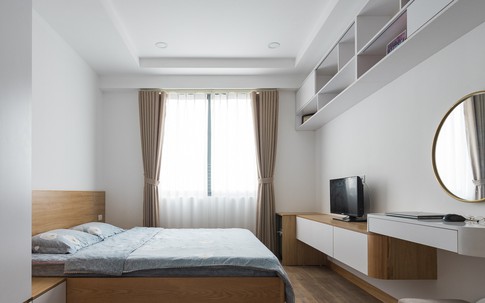 Căn hộ 110m² đơn giản mà nhẹ nhàng với 3 phòng ngủ ở Tây Hồ có chi phí hoàn thiện nội thất 290 triệu