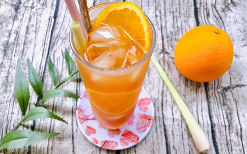Trà cam sả mật ong giúp thải độc