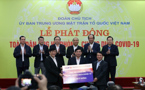 BIDV ủng hộ 10 tỷ đồng để phòng, chống dịch COVID-19