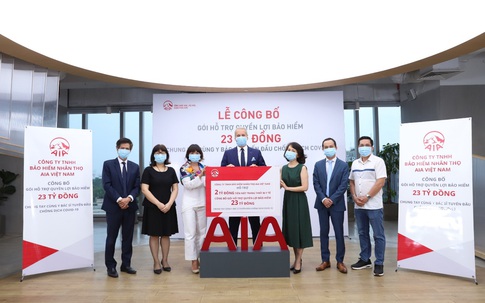 AIA Việt Nam đồng hành cũng đội ngũ y bác sĩ và nhân viên y tế tuyến đầu chống dịch COVID-19