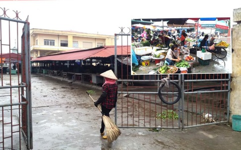 Dừng họp chợ ở Hải Dương: Nơi vẫn bán, chỗ không bóng người