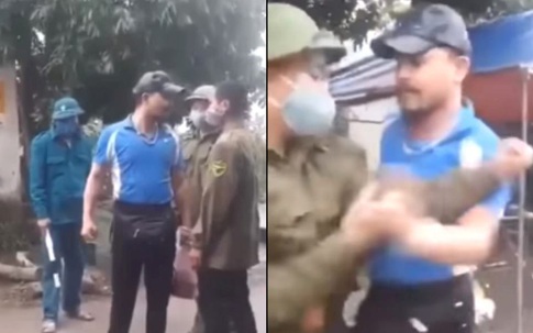 Hải Dương: Bị nhắc vì không đeo khẩu trang, người đàn ông lăng mạ, dọa đánh thành viên chốt kiểm dịch