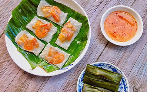 Bánh bột lọc tôm thịt từ bánh tráng