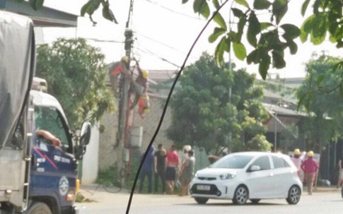 Vụ công nhân bị điện giật tử vong ở Nghệ An: Đã cắt điện và có biện pháp an toàn trước lúc sửa