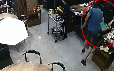 Bị chồng tát ngất lịm khi ăn cùng hai nam giới