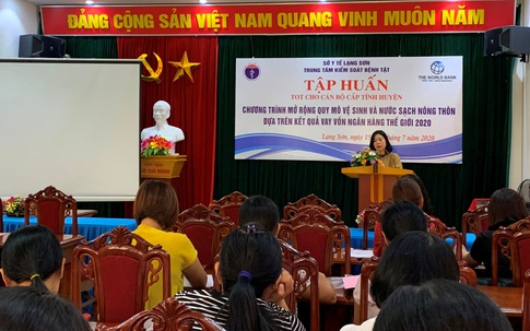 Lạng Sơn: Tập huấn chương trình Mở rộng quy mô nước sạch và vệ sinh nông thôn