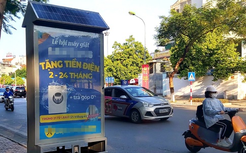 Lạ mắt với hơn 200 thùng rác công nghệ tự phát sáng ở Hà Nội