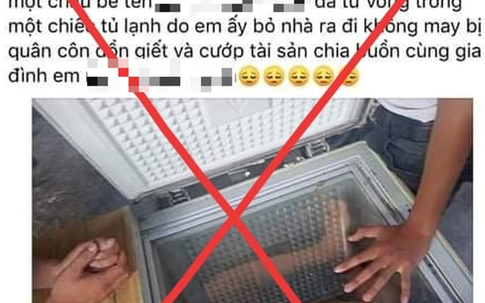 Triệu tập thanh niên đăng tin có xác chết trong tủ lạnh