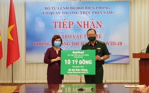 NutiFood trao quà tặng dinh dưỡng trị giá 10 tỷ đồng cho lực lượng bộ đội biên phòng, chung tay đẩy lùi COVID-19