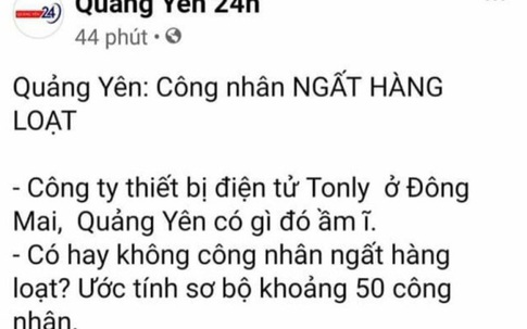 Đăng thông tin không đúng sự thật, quản trị trang "Quảng Yên 24h" bị phạt 7,5 triệu đồng