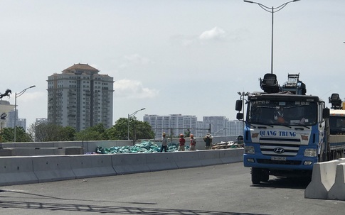 Hà Nội: Cận cảnh đại công trường dự án gần 300 tỷ tu sửa mặt cầu Thăng Long