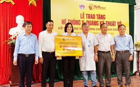 Tập đoàn T&T Group trao tặng hệ thống X-Quang kỹ thuật số hỗ trợ cho huyện Thăng Bình (tỉnh Quảng Nam) phòng chống dịch COVID-19