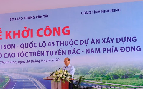 Thủ tướng Nguyễn Xuân Phúc dự lễ khởi công đường cao tốc Bắc - Nam tại Thanh Hóa
