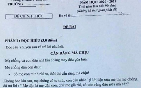 Giáo viên ở Gia Lai ra đề Ngữ văn có nội dung nhạy cảm