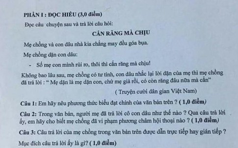 Dung tục, tầm thường hóa đề thi Văn để làm gì?