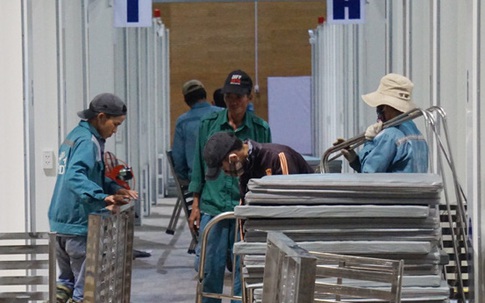 Gấp rút tháo dỡ Bệnh viện dã chiến Tiên Sơn - Đà Nẵng chi viện cho Hải Dương