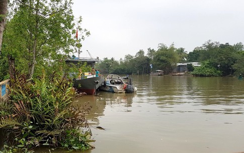 Một cảnh sát mất tích trên sông Hậu khi làm nhiệm vụ