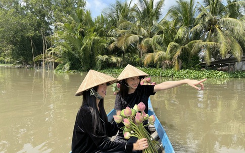 Hình ảnh đậm chất miền Tây trước ngày đám cưới Á hậu Thuý An