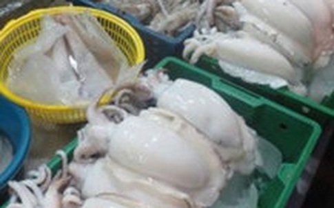 Mực biển thối được 'phù phép' tươi rói