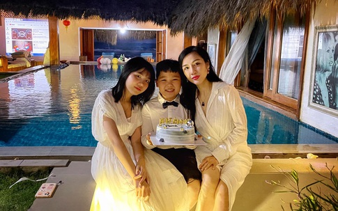 Vợ cũ cố NS Vân Quang Long tổ chức sinh nhật cho con trai