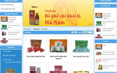 Sản phẩm viên ngậm Bổ phế chỉ khái lộ của Công ty CP Dược phẩm Hà Nam bị thu hồi