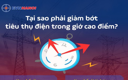 Vì sao phải hạn chế tiêu thụ điện năng vào giờ cao điểm