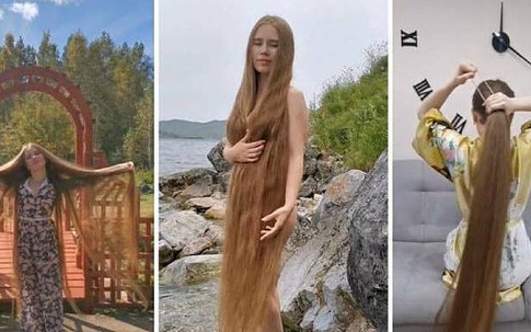 Nàng Rapunzel nước Nga 23 năm không cắt tóc