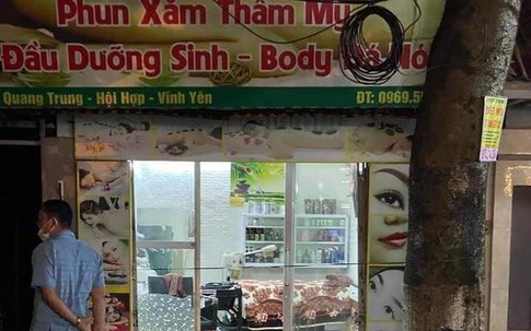 Vĩnh Phúc: Nghi án chồng đâm chết vợ cũ ngày 20/10 trong tiệm làm đẹp