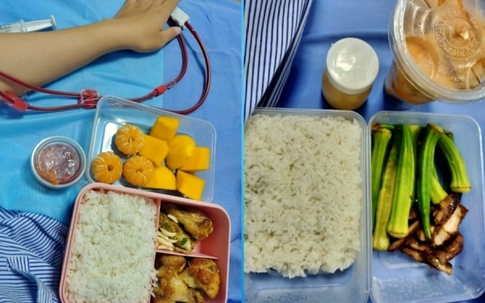 Chuyện xúc động phía sau hộp cơm cha chuẩn bị cho con gái đi chạy thận