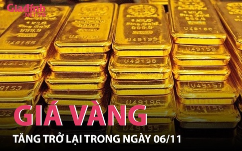 Cập nhật giá vàng trong ngày 06/11