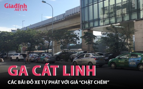 Xuất hiện các bãi gửi xe tự phát tại ga Cát Linh