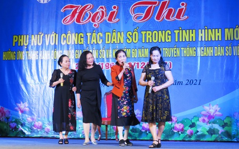 Nghệ An: Sôi nổi Hội thi "Phụ nữ với công tác dân số trong thời kỳ mới"