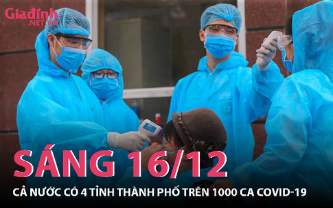 Tình hình COVID-19 trên toàn quốc sáng 16/12