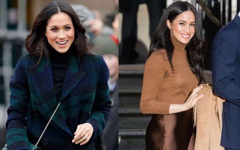 Meghan Markle diện áo cổ lọ: Item dễ mặc nhất nhưng vẫn mắc lỗi khiến người khác ngại giùm