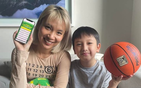 Cùng mẹ nuôi dưỡng và duy trì thói quen rèn luyện thể thao cho con
