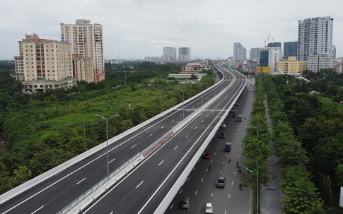 Đêm nay cấm phương tiện di chuyển vào đường trên cao đoạn Mai Dịch – cầu Thăng Long