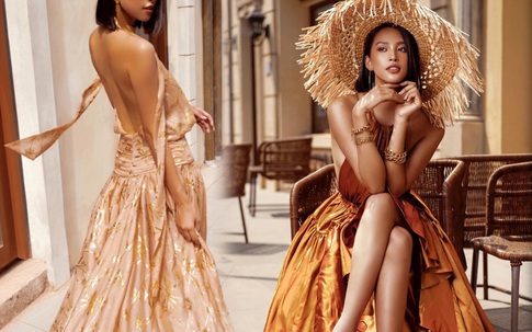 Hoa hậu Tiểu Vy gợi ý đầm chào hè hở bạo, khoe lưng trần, tôn làn da bánh mật