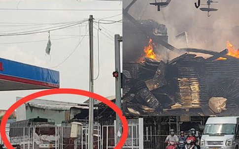 Quán cà phê cạnh cây xăng phát hỏa, nhiều người hoảng loạn tháo chạy