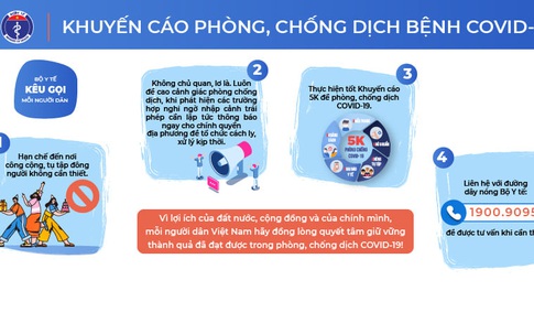 Bộ Y tế kêu gọi thay ảnh đại diện và ảnh bìa trên trang mạng xã hội cá nhân để nêu cao tinh thần phòng, chống dịch