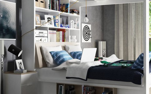 9 ý tưởng thông minh để mở rộng tối đa không gian cho phòng ngủ nhỏ